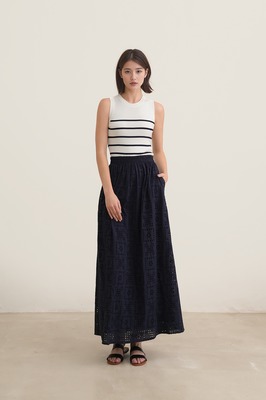 Soffia Striped Knit Tank Top