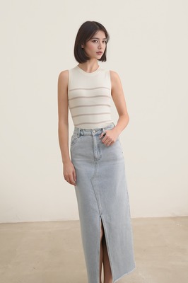 Soffia Striped Knit Tank Top