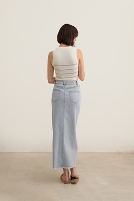 Soffia Striped Knit Tank Top