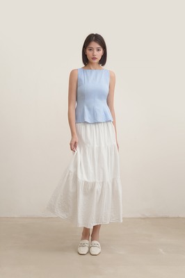 Nanda Stripe Peplum Top