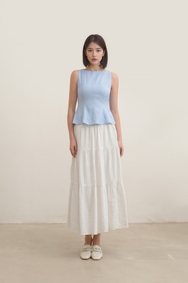 Nanda Stripe Peplum Top