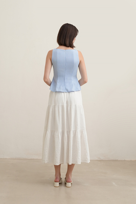 Nanda Stripe Peplum Top