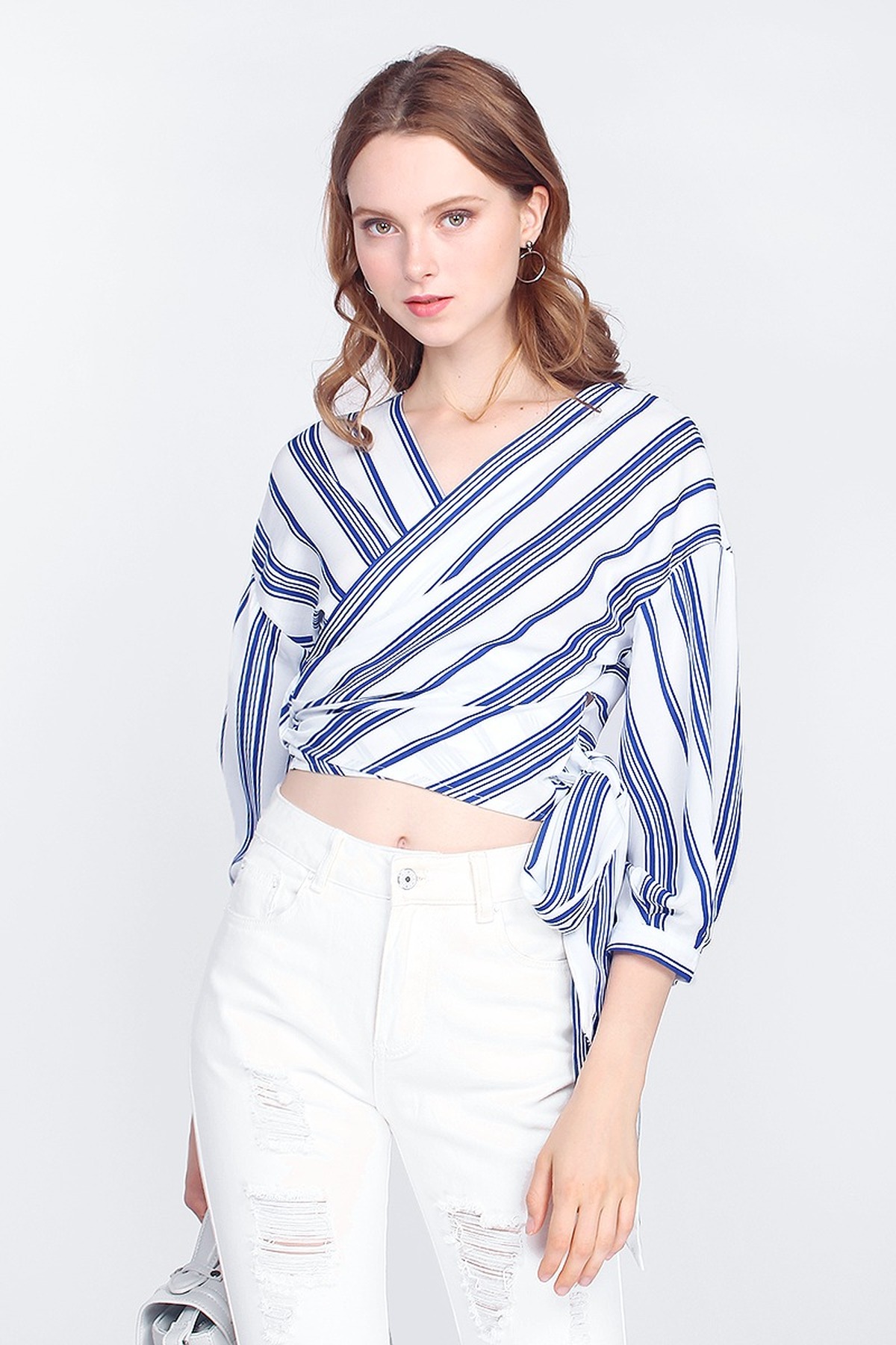 Striped top All Fashion Nova models are wearing size small in tops and dresses, and size 1, 3, or 5 in jeans depending on their body type. Most Fashion Nova jeans & dresses have great stretch, please refer to product description for fabric details.