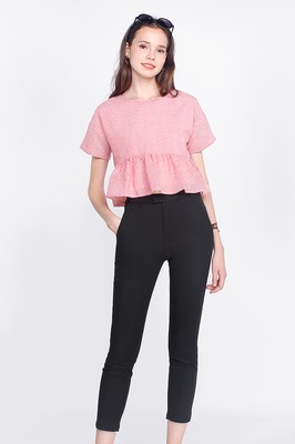 Gledis High Waisted Cropped Pants