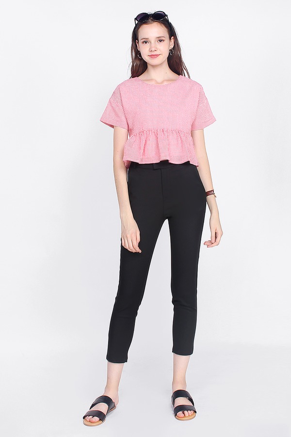 Gledis High Waisted Cropped Pants