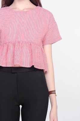 Gledis High Waisted Cropped Pants