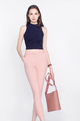 Gledis High Waisted Cropped Pants