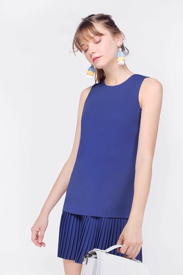 Kierra Dropwaist Pleated Dress