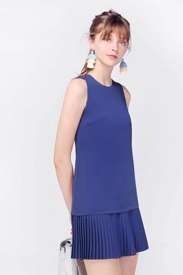 Kierra Dropwaist Pleated Dress