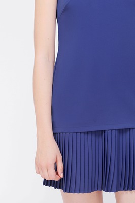 Kierra Dropwaist Pleated Dress