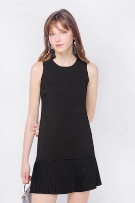 Kierra Dropwaist Pleated Dress