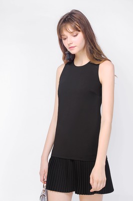 Kierra Dropwaist Pleated Dress
