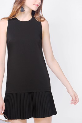 Kierra Dropwaist Pleated Dress