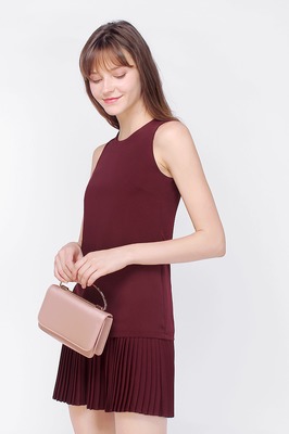 Kierra Dropwaist Pleated Dress