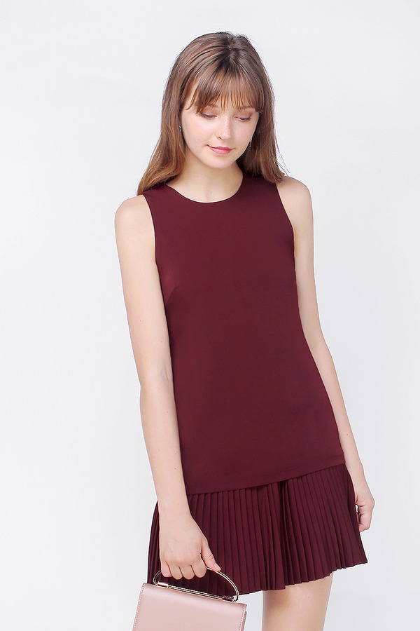 Kierra Dropwaist Pleated Dress