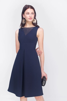 Reia Mesh Midi Dress