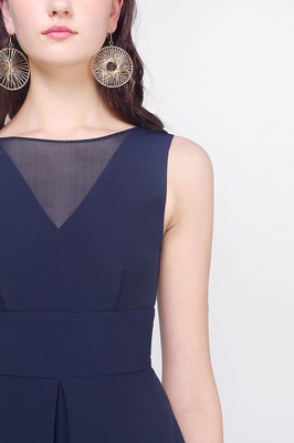 Reia Mesh Midi Dress