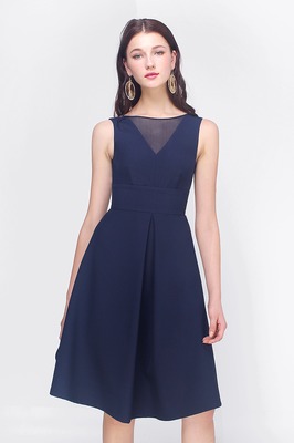 Reia Mesh Midi Dress