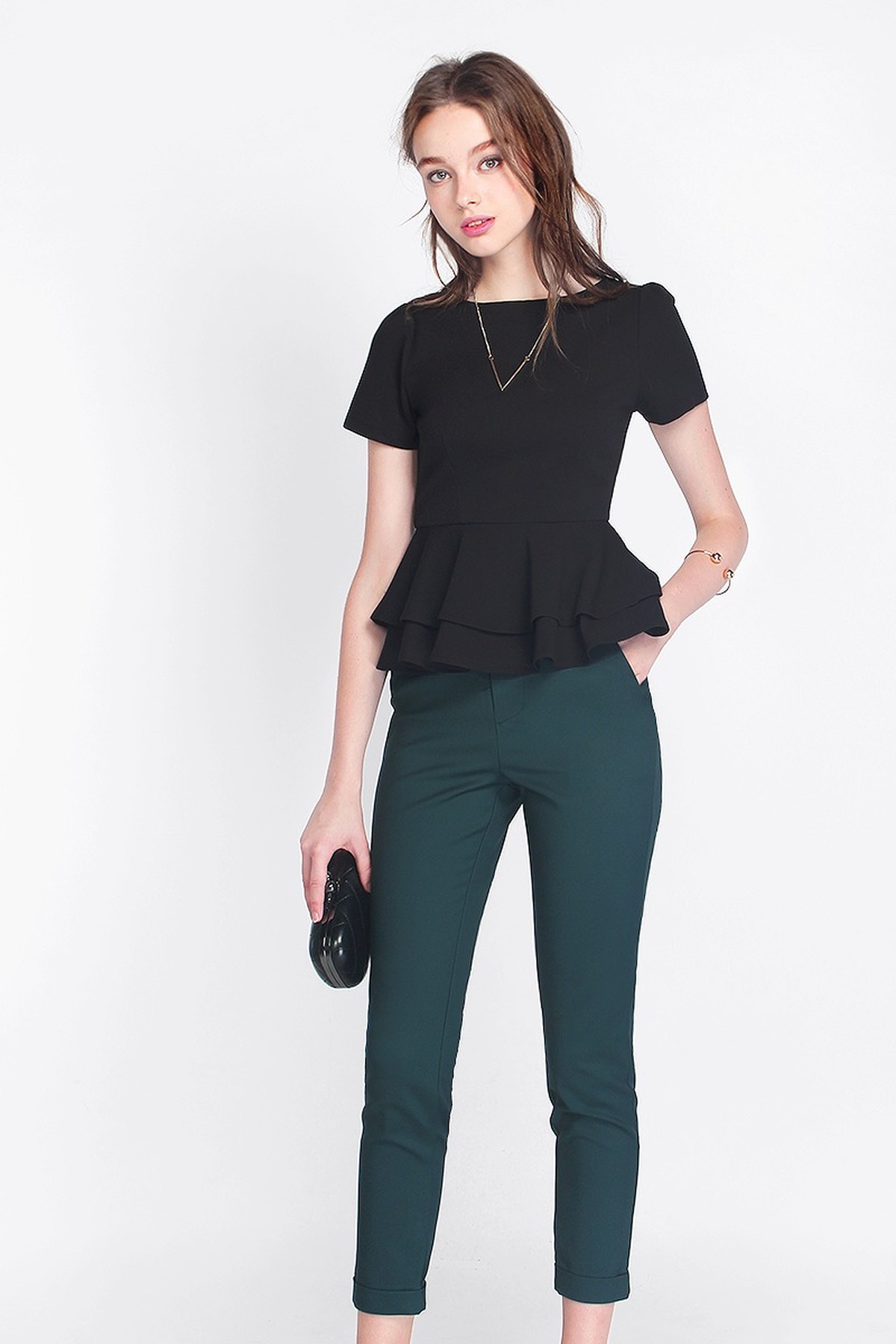 wool high waisted pants