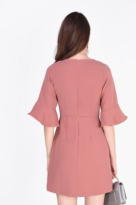 Erisa Flare Sleeve Dress