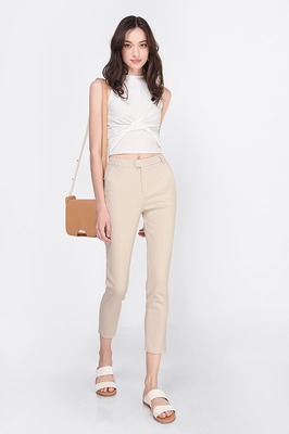 Gledis High Waisted Cropped Pants