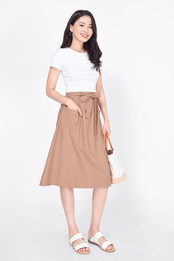 Rye Pocket Midi Skirt