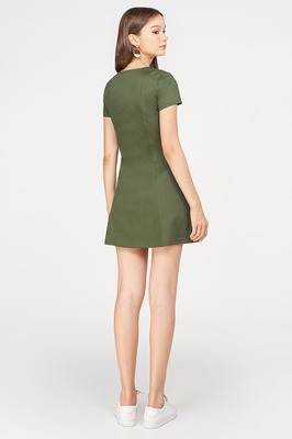 Erica Linen Button Dress