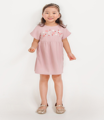 Fayth • KIDS Yule Embroidered Babydoll Dress