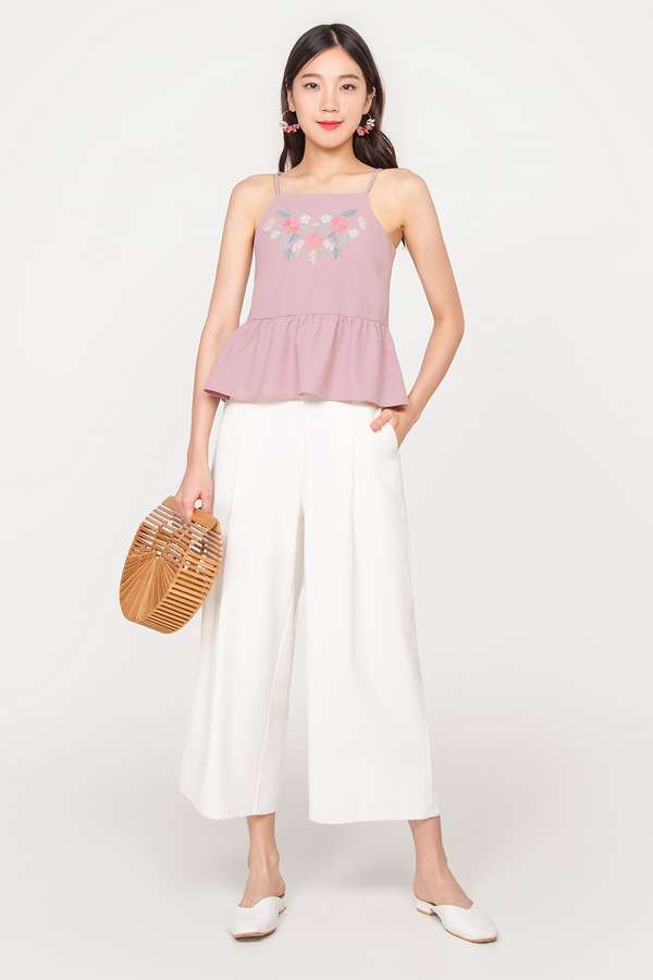 Serendipity Embroidered Babydoll Top