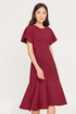 Aurore Flutter Sleeve Button Midi