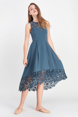 Carolle Crochet Midi Dress