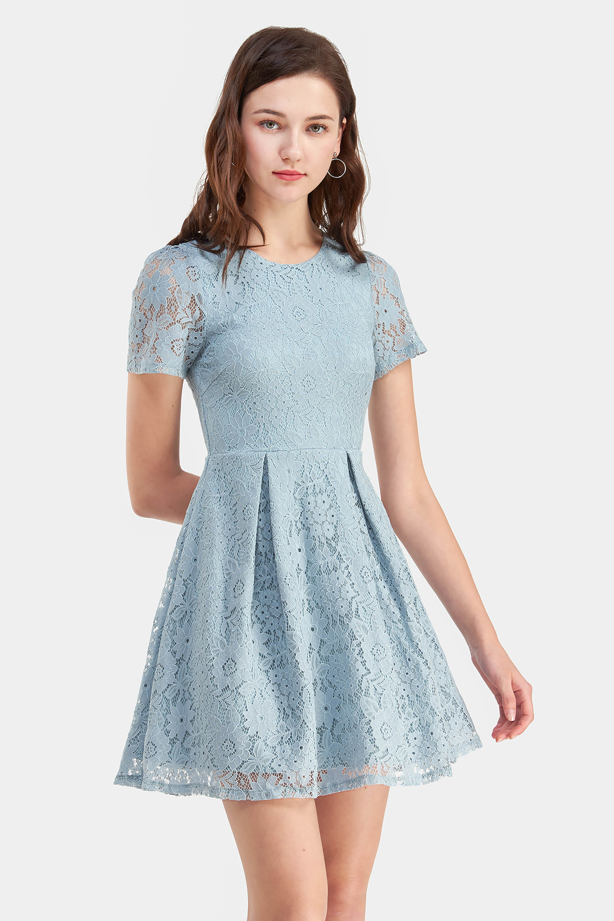 next teal lace dress