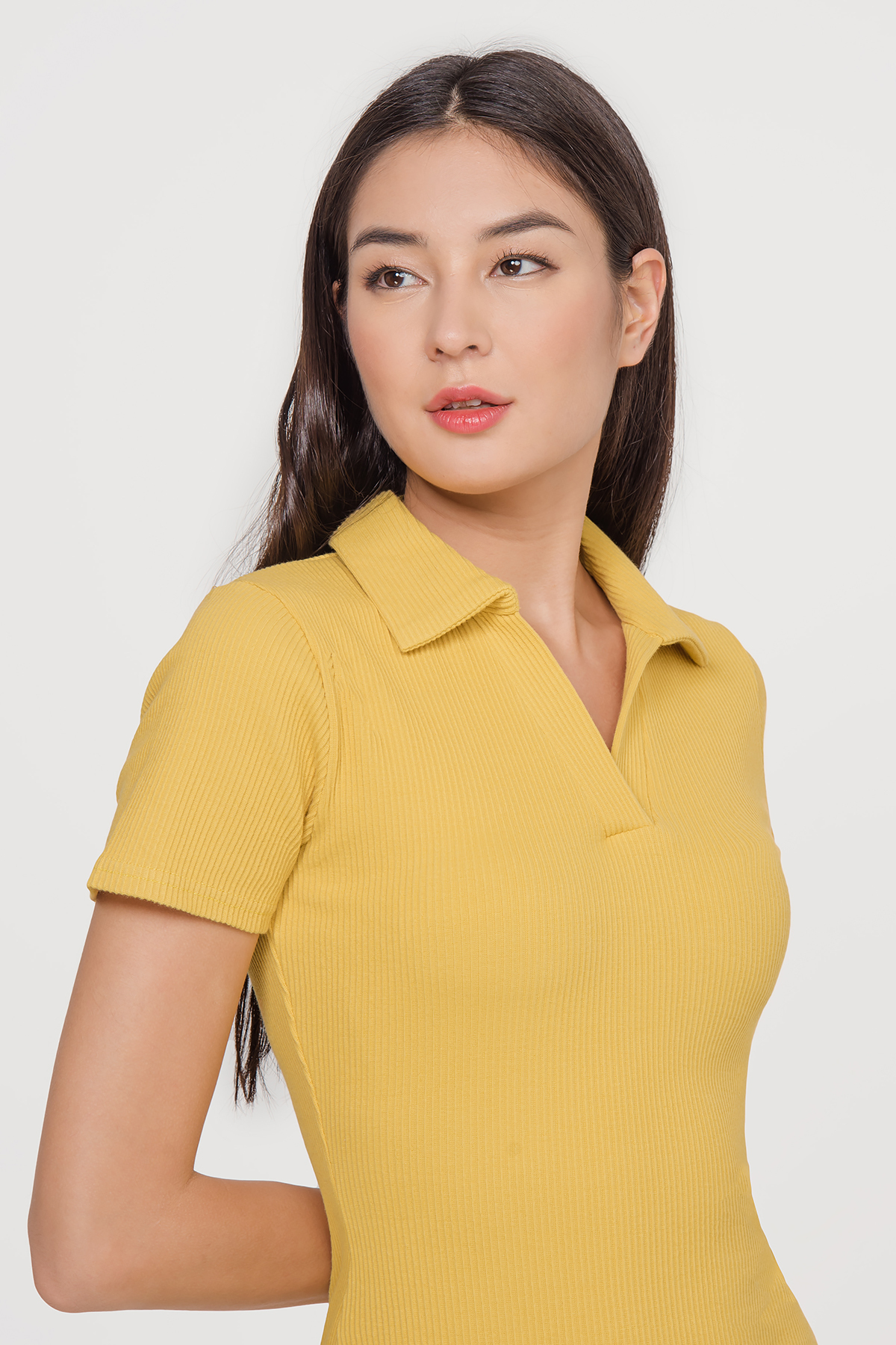bodycon polo shirt dress