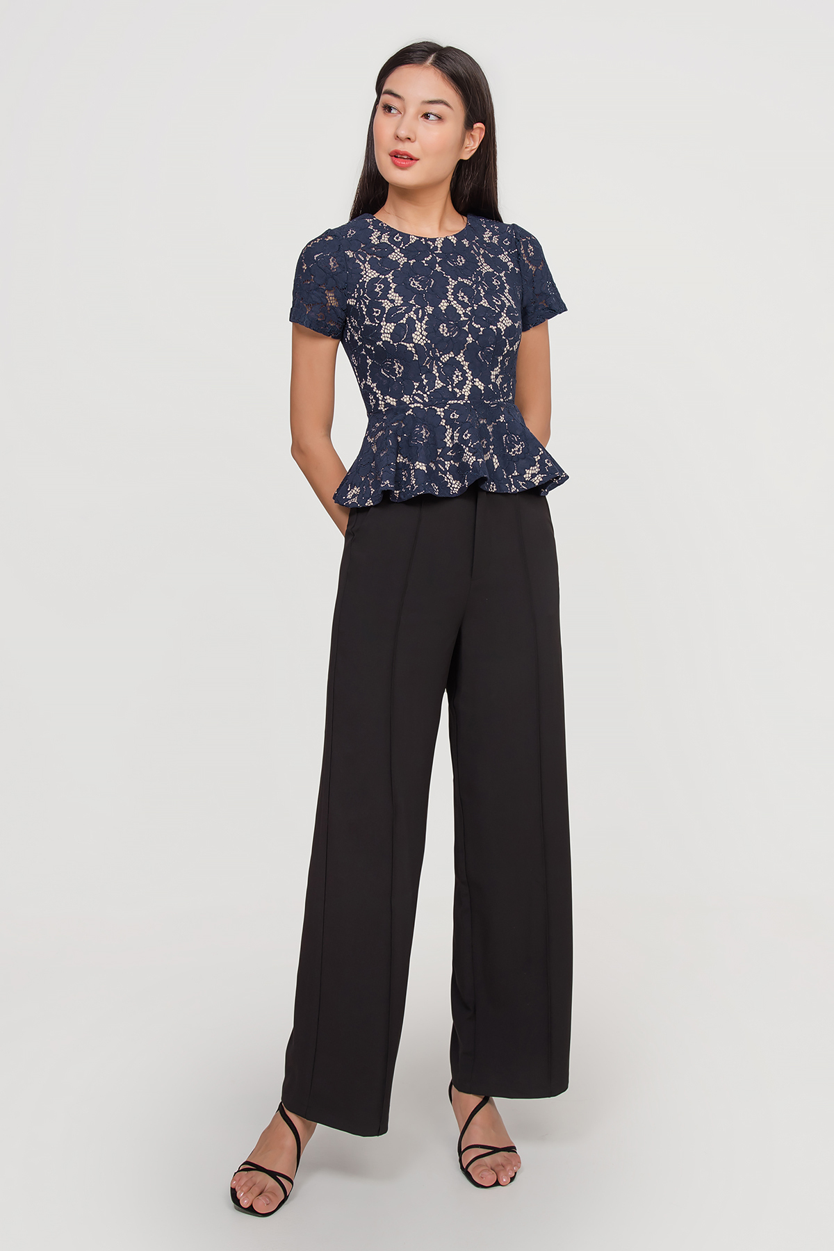 Fayth • Soiree Lace Peplum Top