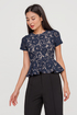 Soiree Lace Peplum Top