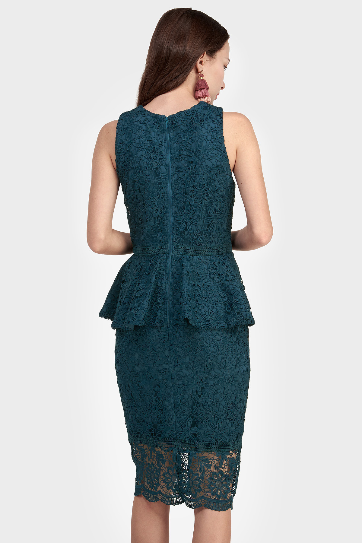 Fayth • Victoria Crochet Peplum Dress