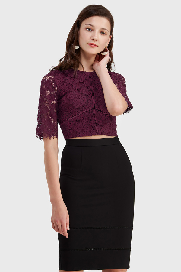 Sophia Lace Crop Top