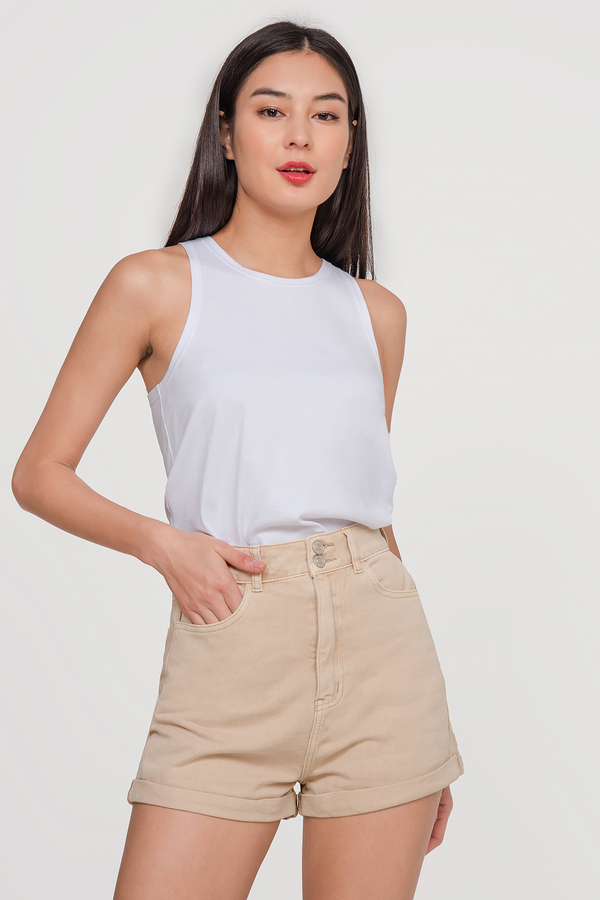Addie Denim Cuffed Shorts