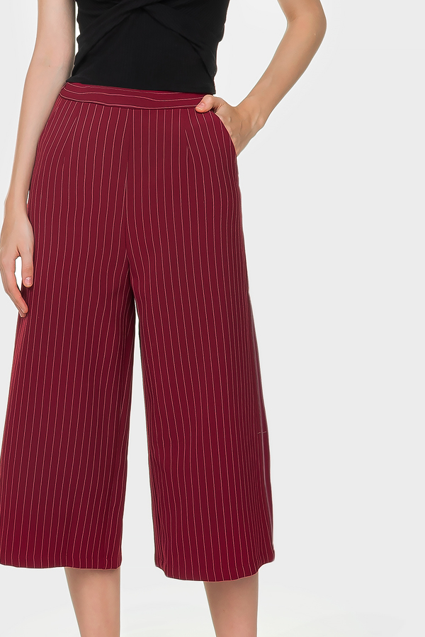 culottes striped pants