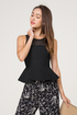 Rhea Mesh Peplum Top
