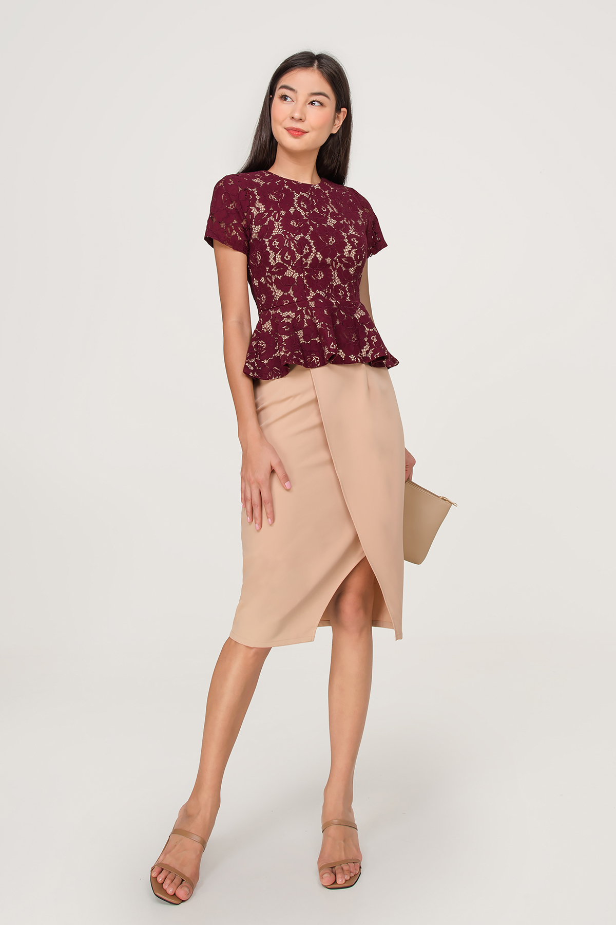 Fayth • Soiree Lace Peplum Top