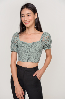Willow Lace Puff Sleeve Top