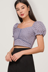 Tori Lace Puff Sleeve Crop Top