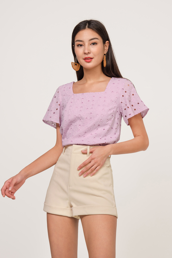 June Broderie Top