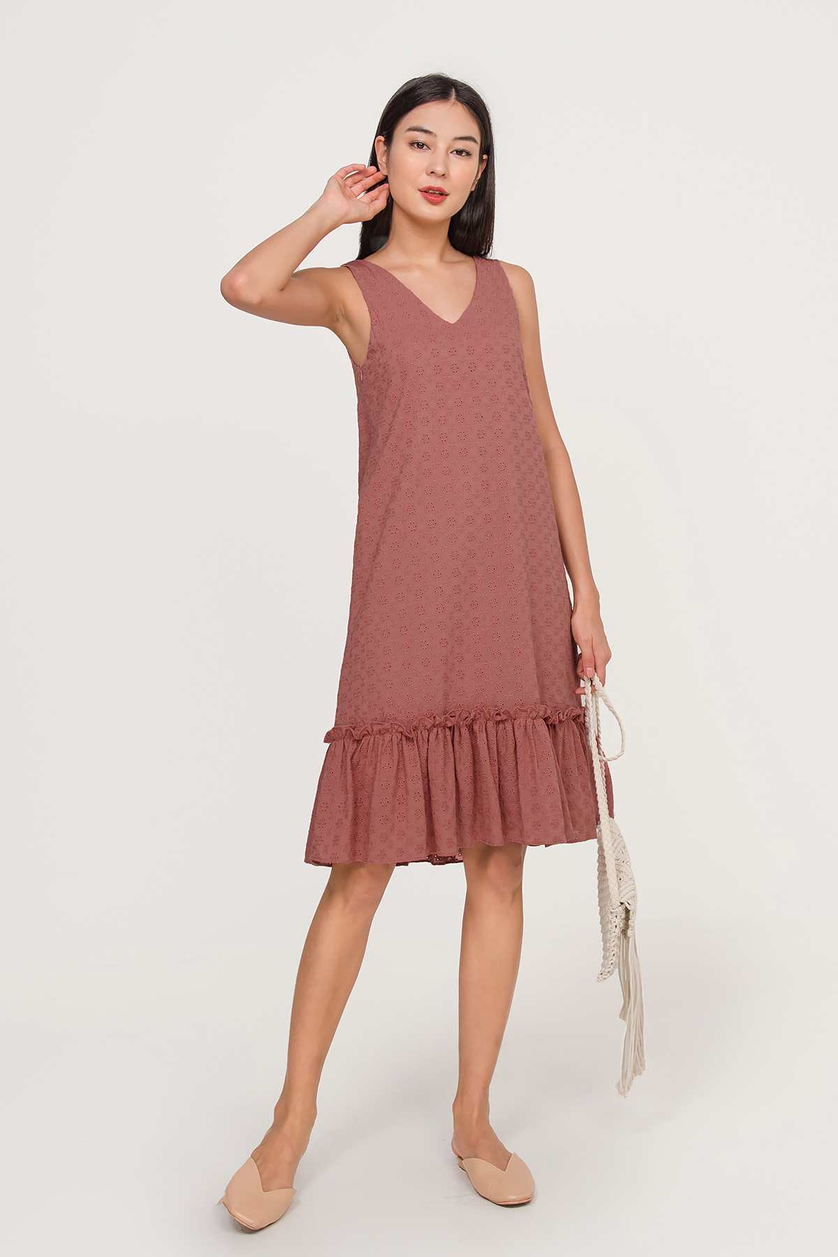 eyelet midi
