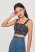 Pansy Ruched Bustier Top