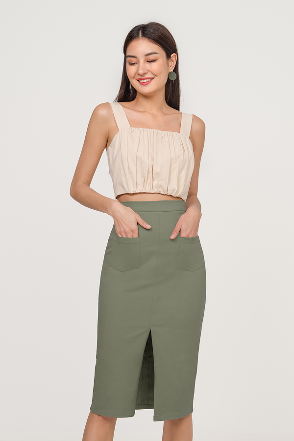 Svea Slit Midi Skirt