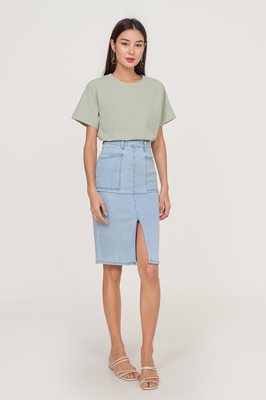 Astrid Denim Midi Skirt