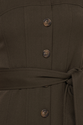 Adrienne Button Midi Dress
