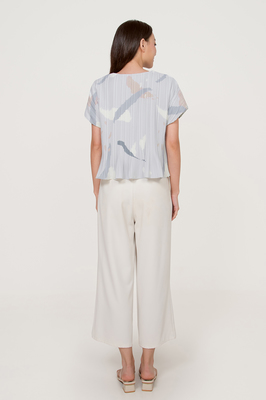 Valley Pleated Sleeve Top